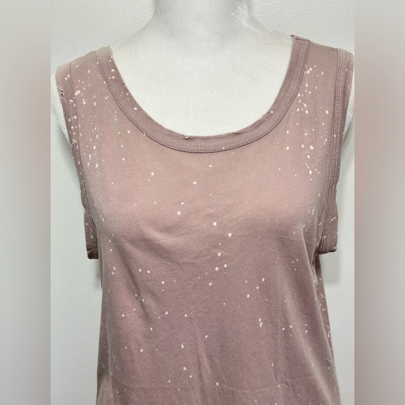 Current Elliot The Muscle Tee in Faded Mauve Galaxy - Picture 3 of 11